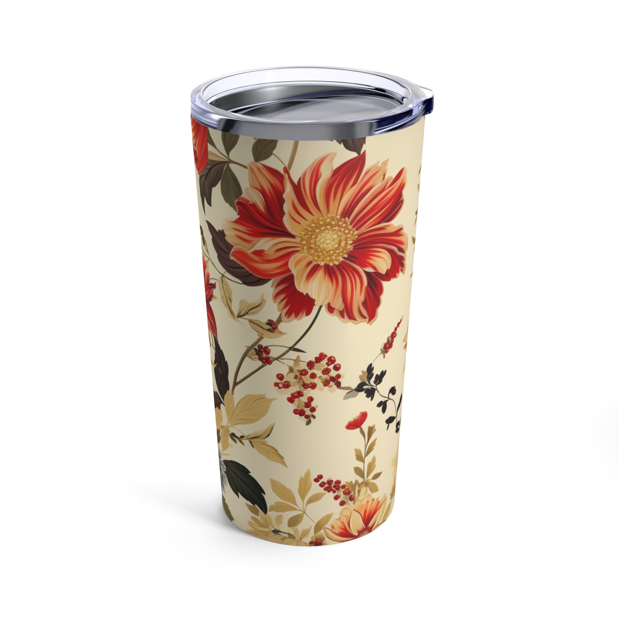 Vibrant Tumbler with Elegant Floral Flair : 20oz Tumbler