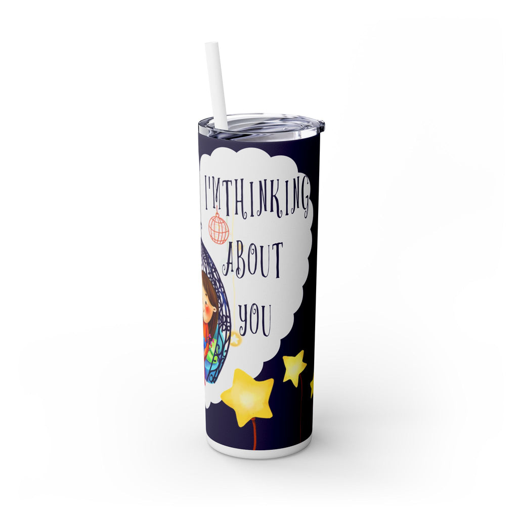 Skinny Tumbler with Straw, 20oz