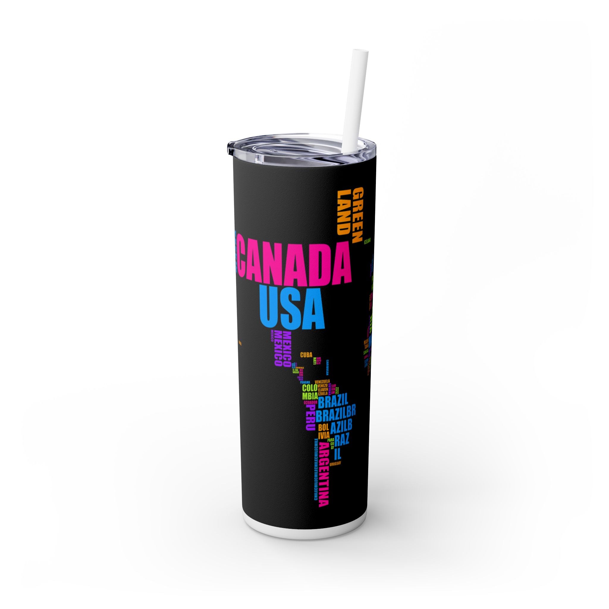 Skinny Tumbler with Straw, 20oz