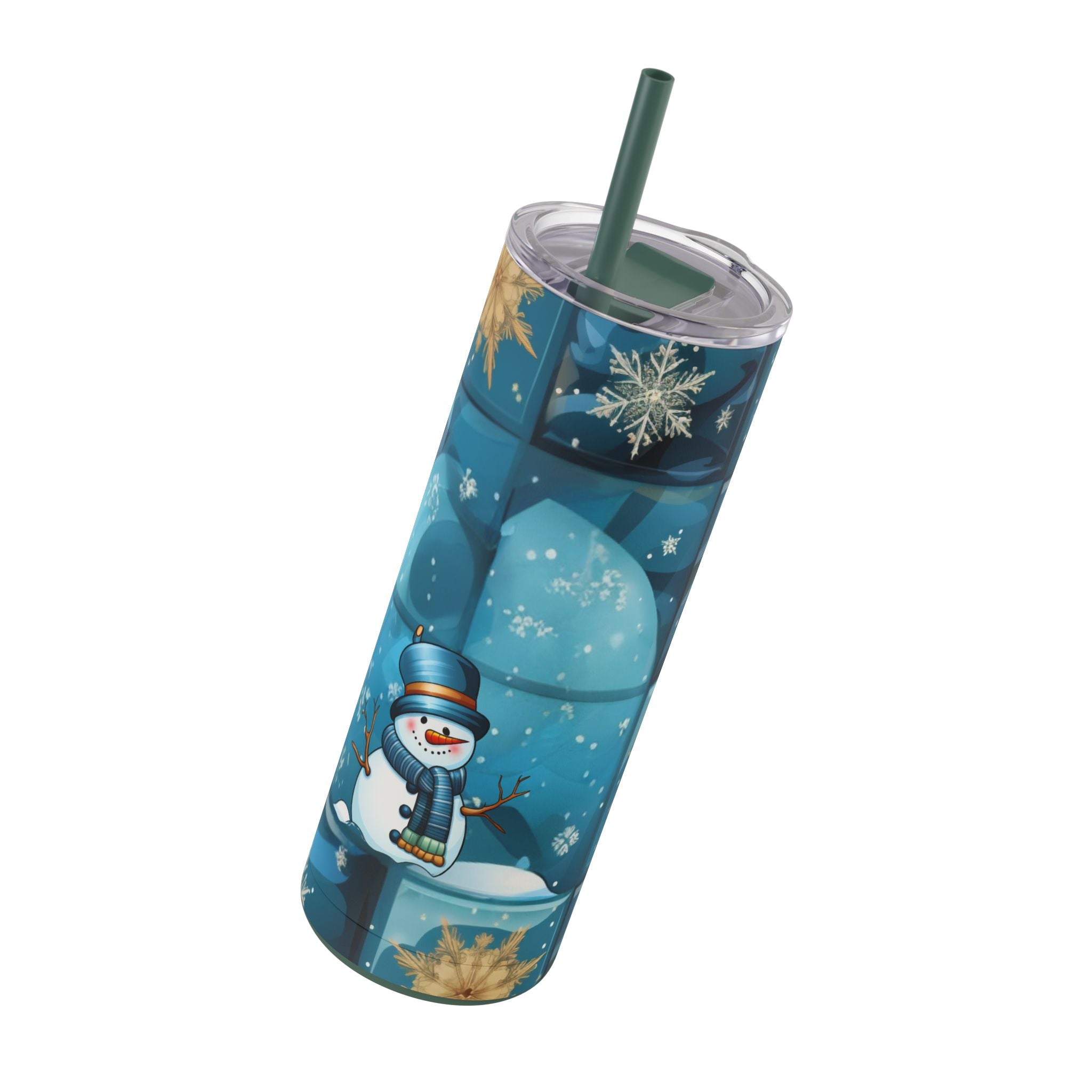 SnowflakeSip: Elegant Tumblers for Holiday Cheer