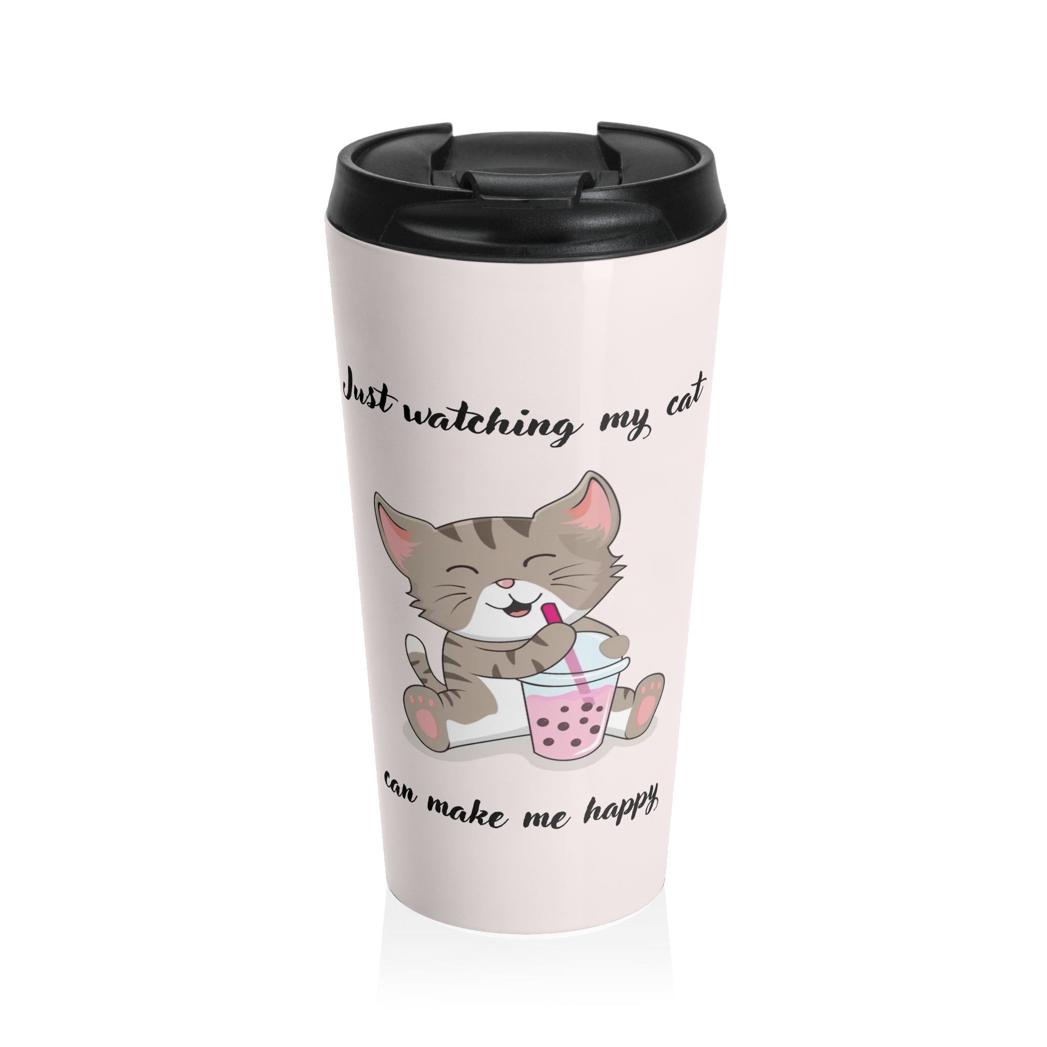 Paws & Play Stainless Steel Travel Mug: Fun for Kids and Family