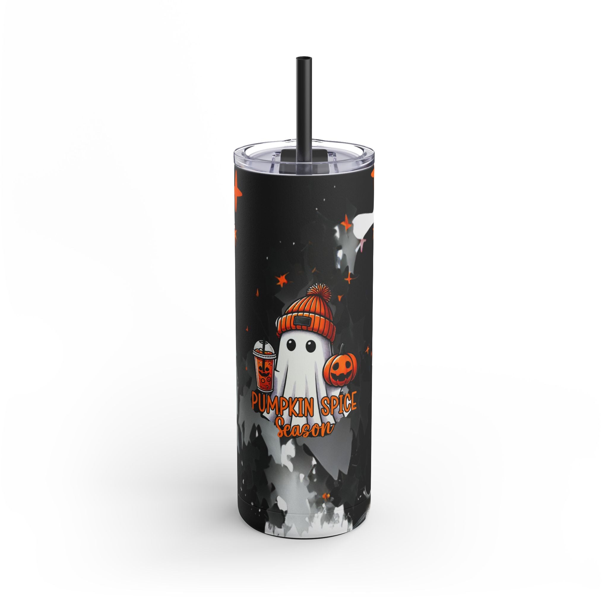 Spooky Pumpkin Tumbler for Fall Sips