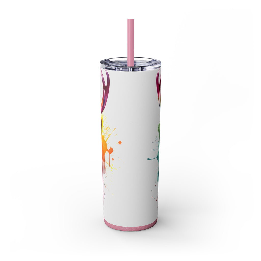 Skinny Tumbler with Straw, 20oz