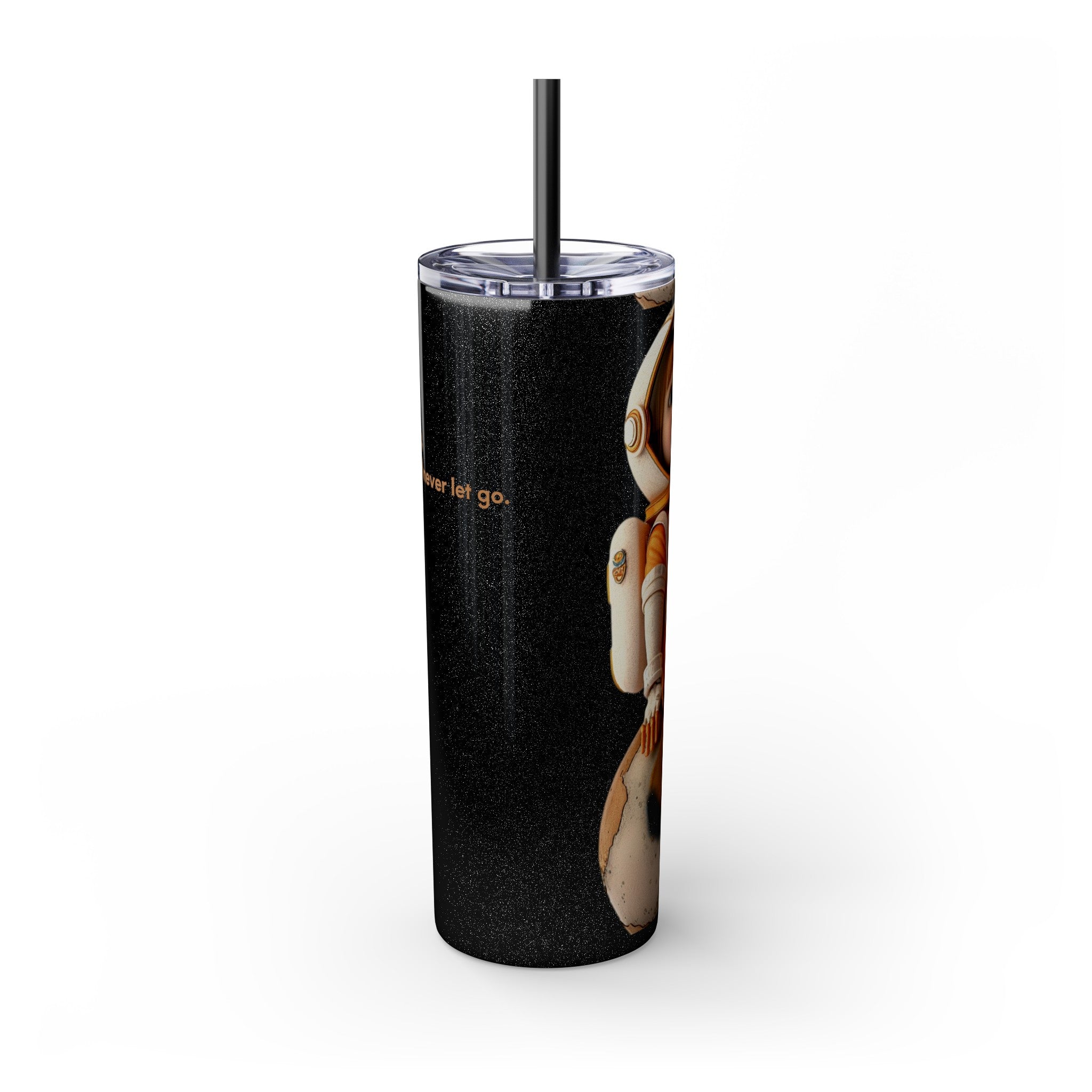 Skinny Tumbler with Straw, 20oz -Astronut