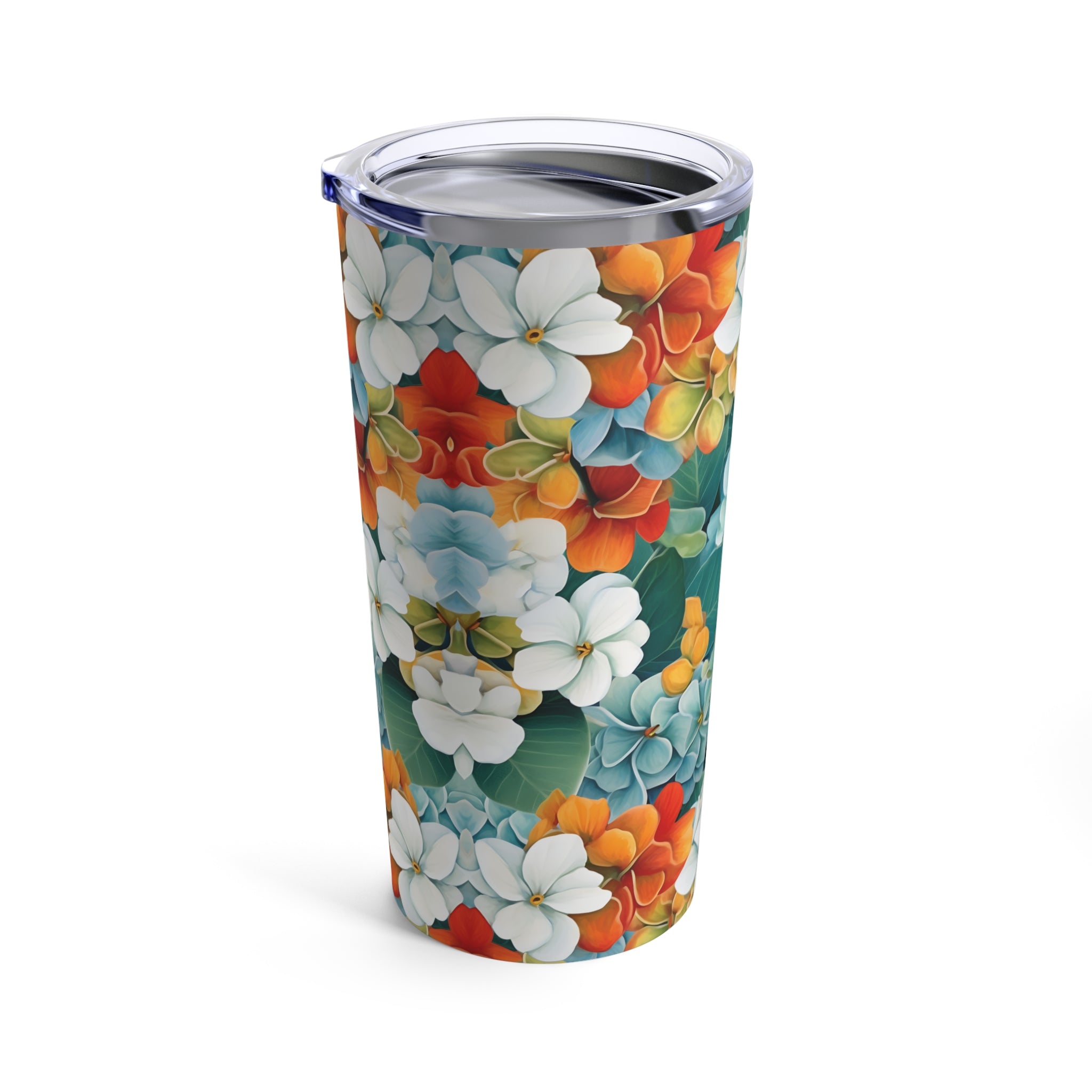 Flowering Print Elegance: 20oz Tumbler