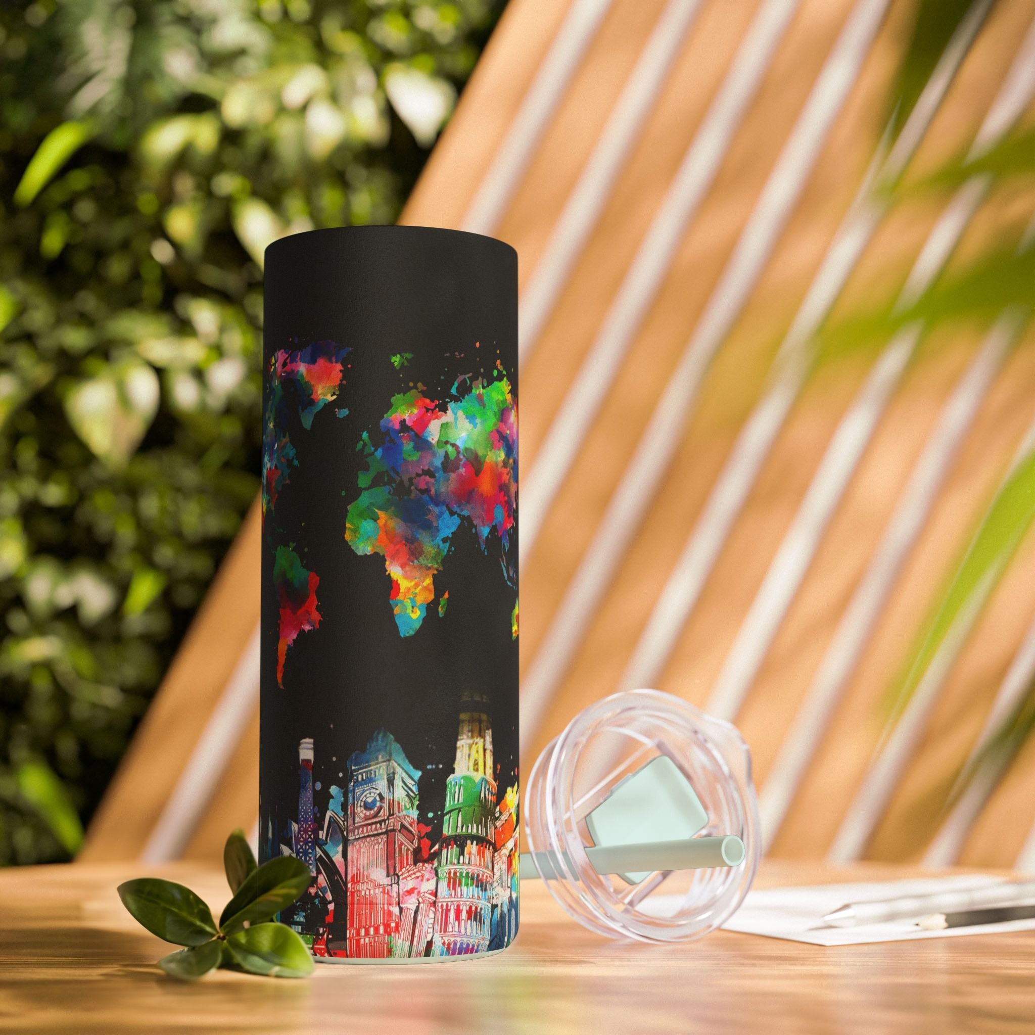 Sleek Slim Tumbler: Travel-Ready Coolness