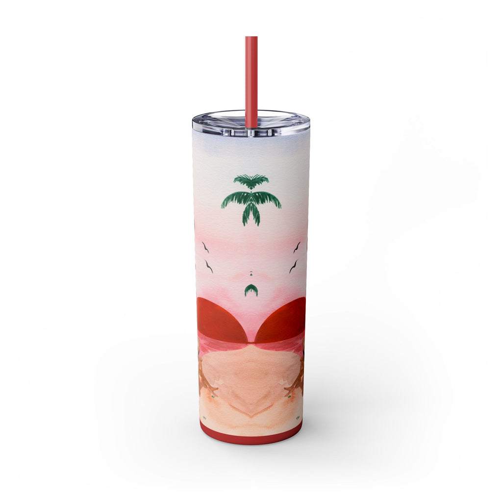 Skinny Tumbler with Straw, 20oz