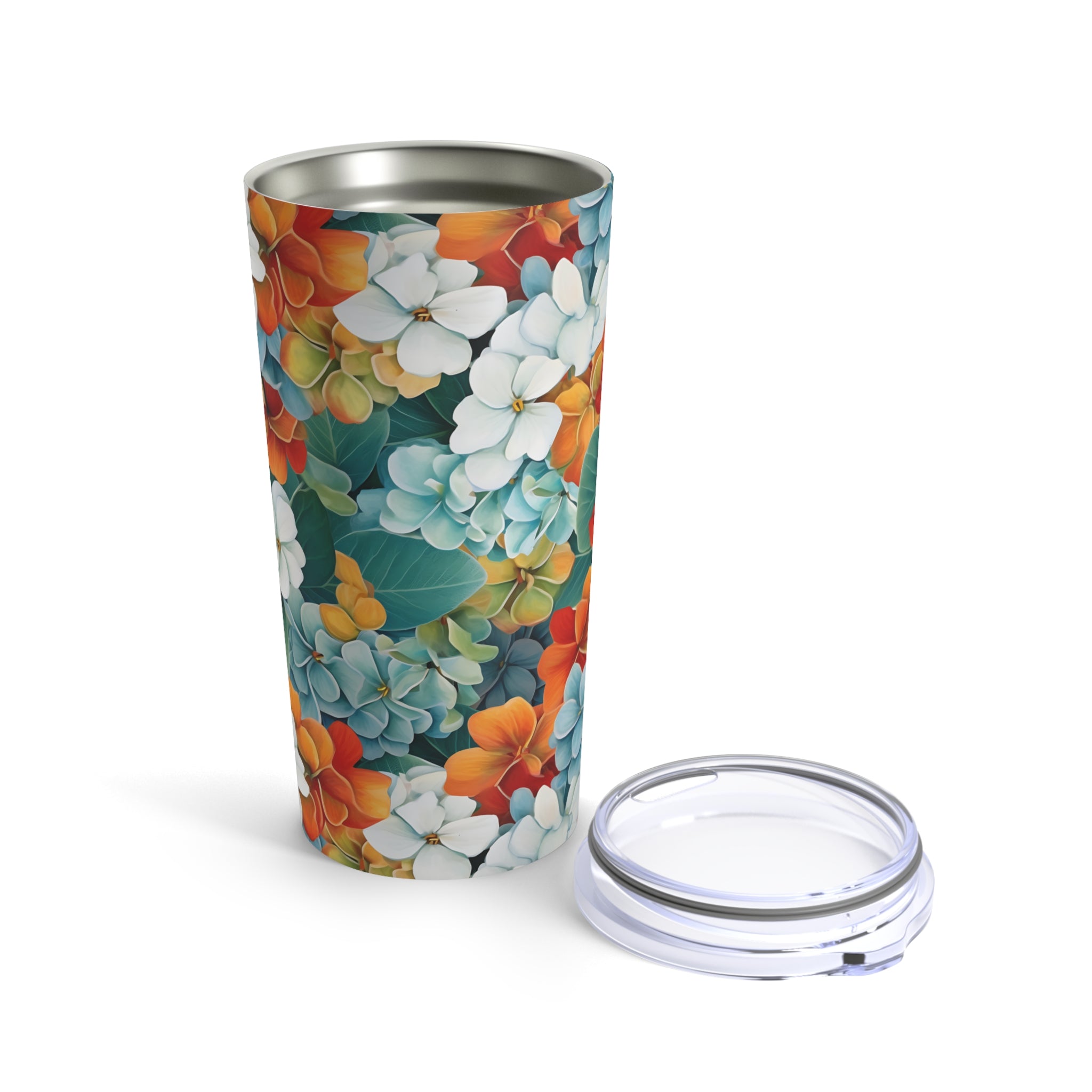 Flowering Print Elegance: 20oz Tumbler