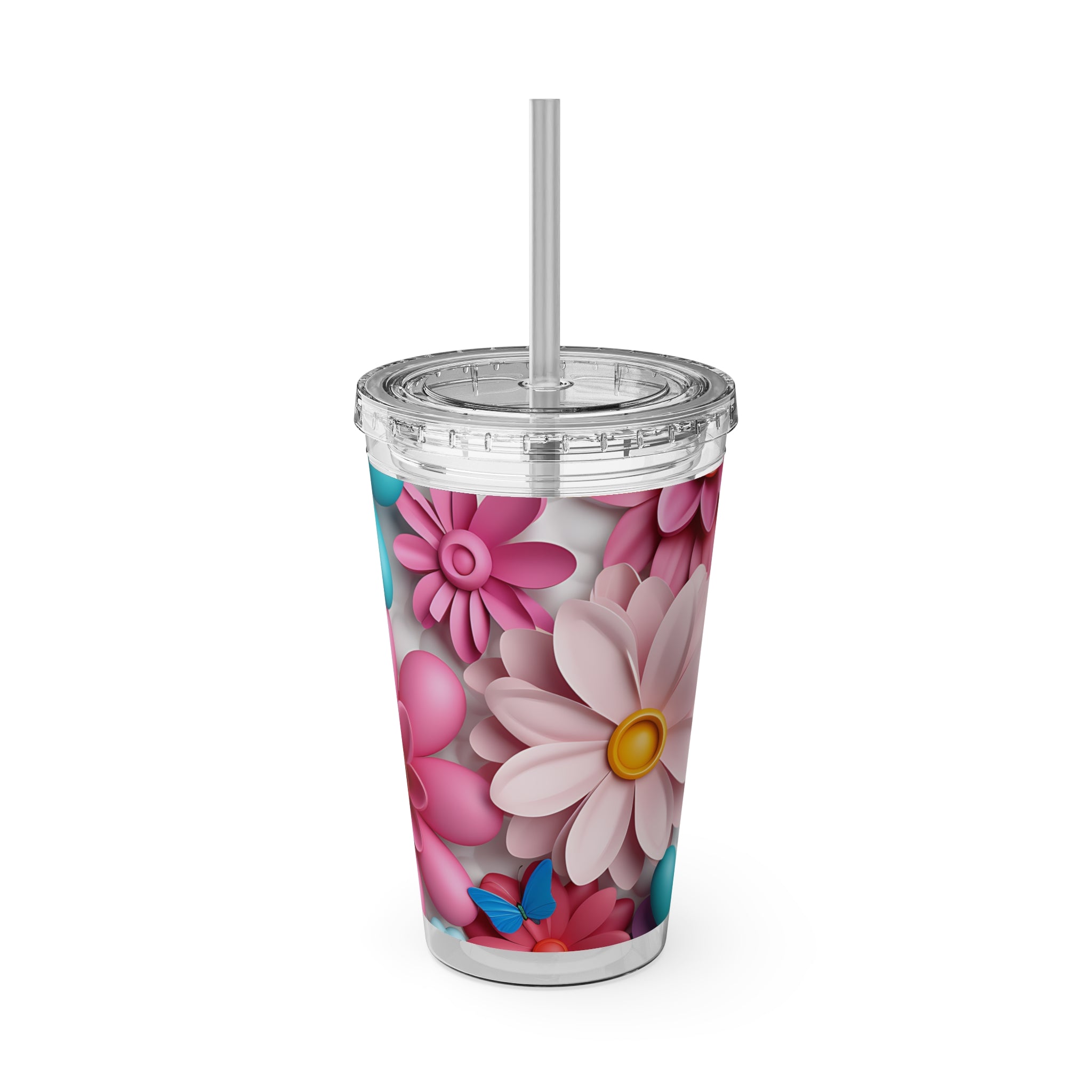 Sunsplash Tumbler with Straw, 16oz