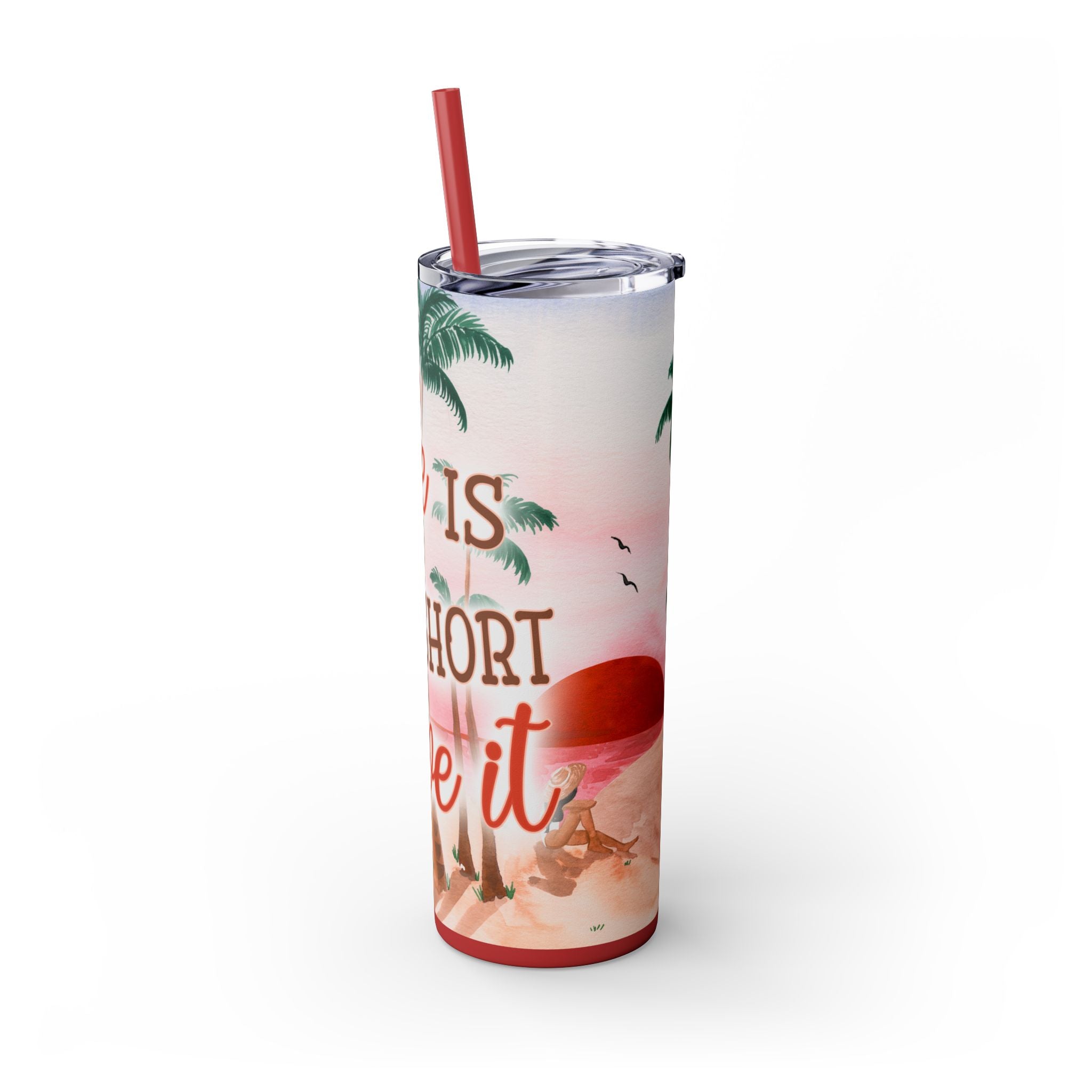 Skinny Tumbler with Straw, 20oz